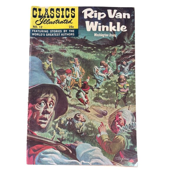 Classics Illustrated Rip Van Winkle By Washington Irving #12 Bagged Boarded - Picture 1 of 8